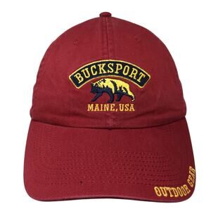 Bucksport Maine USA Slideback Hat Red One Size Outdoor Gear GH Bass & Co